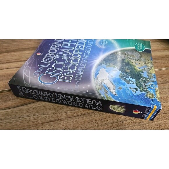 Usborne Geography Encyclopedia With Complete World Atlas Homeschool Educational - Picture 5 of 8